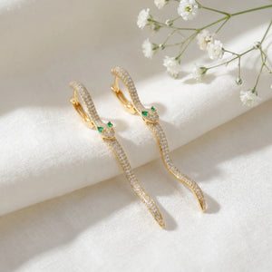 snake drop earrings