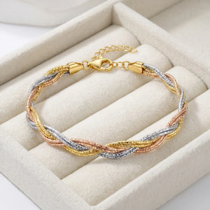 sterling silver weave bracelet