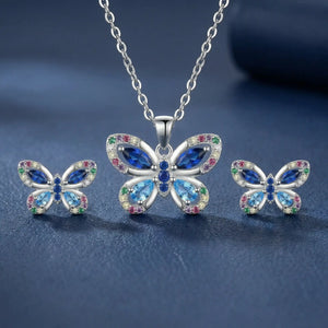 Butterfly Pendant Set
