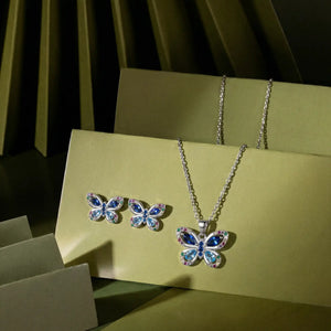 Butterfly Jewellery Set in 925 Sterling Silver