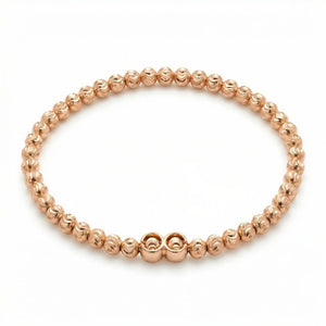 Rose Beaded 925 Sterling Silver Bracelet for Women