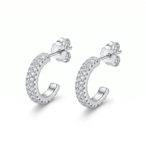 925 silver hoop earrings