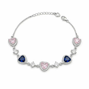 Blue Heart Bracelet for Women
