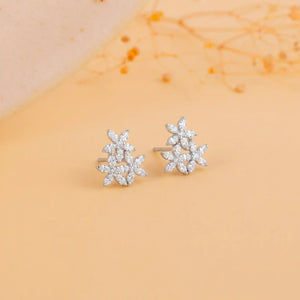 Sylva Spark Silver Stud Earrings for Women