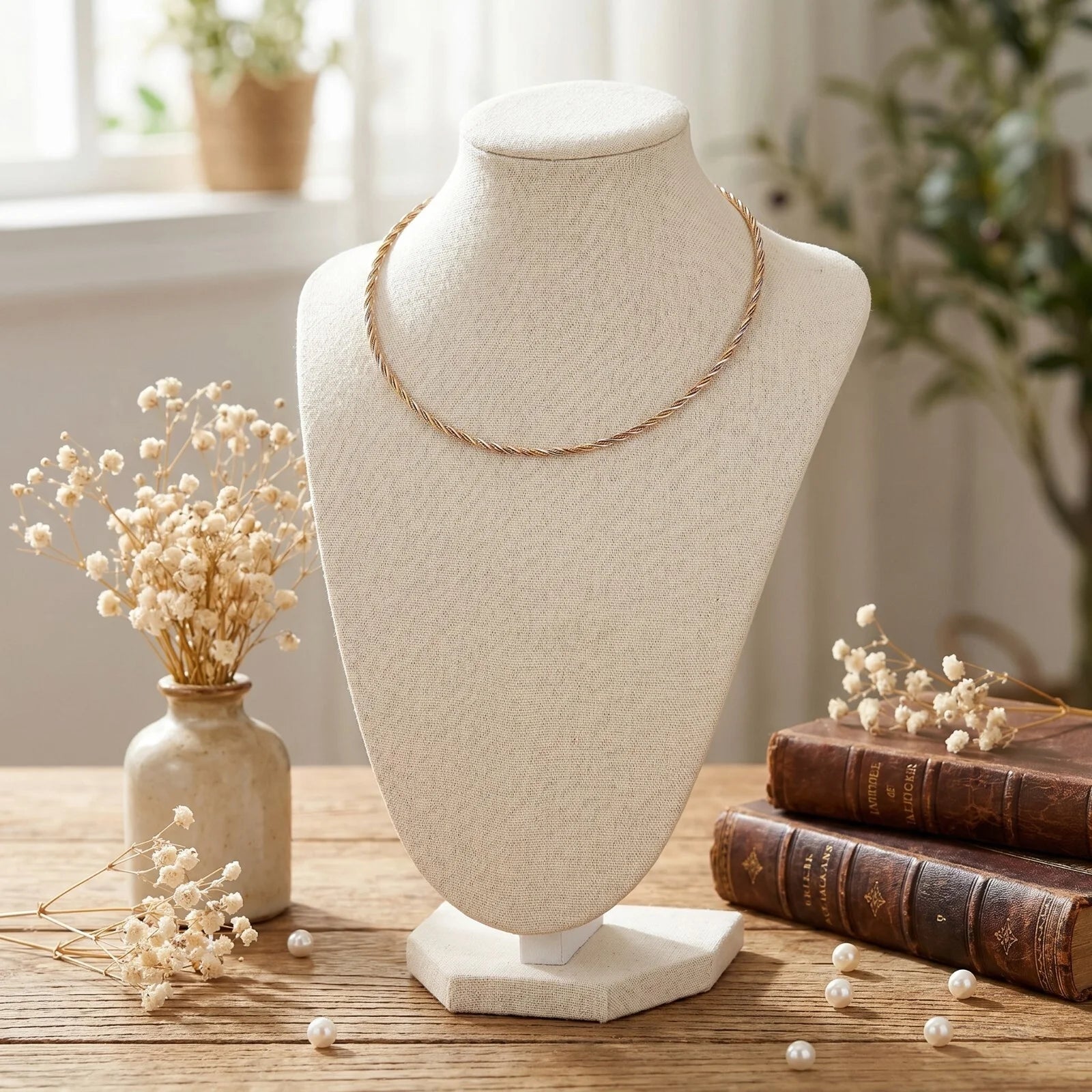 925 Silver Twisted Harmony Choker Necklace