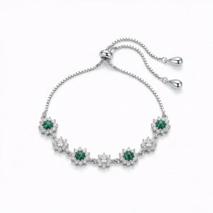 silver charm bracelet for women