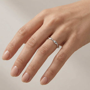 Sterling Silver Wave Ring for Women