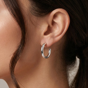 round hoop earrings