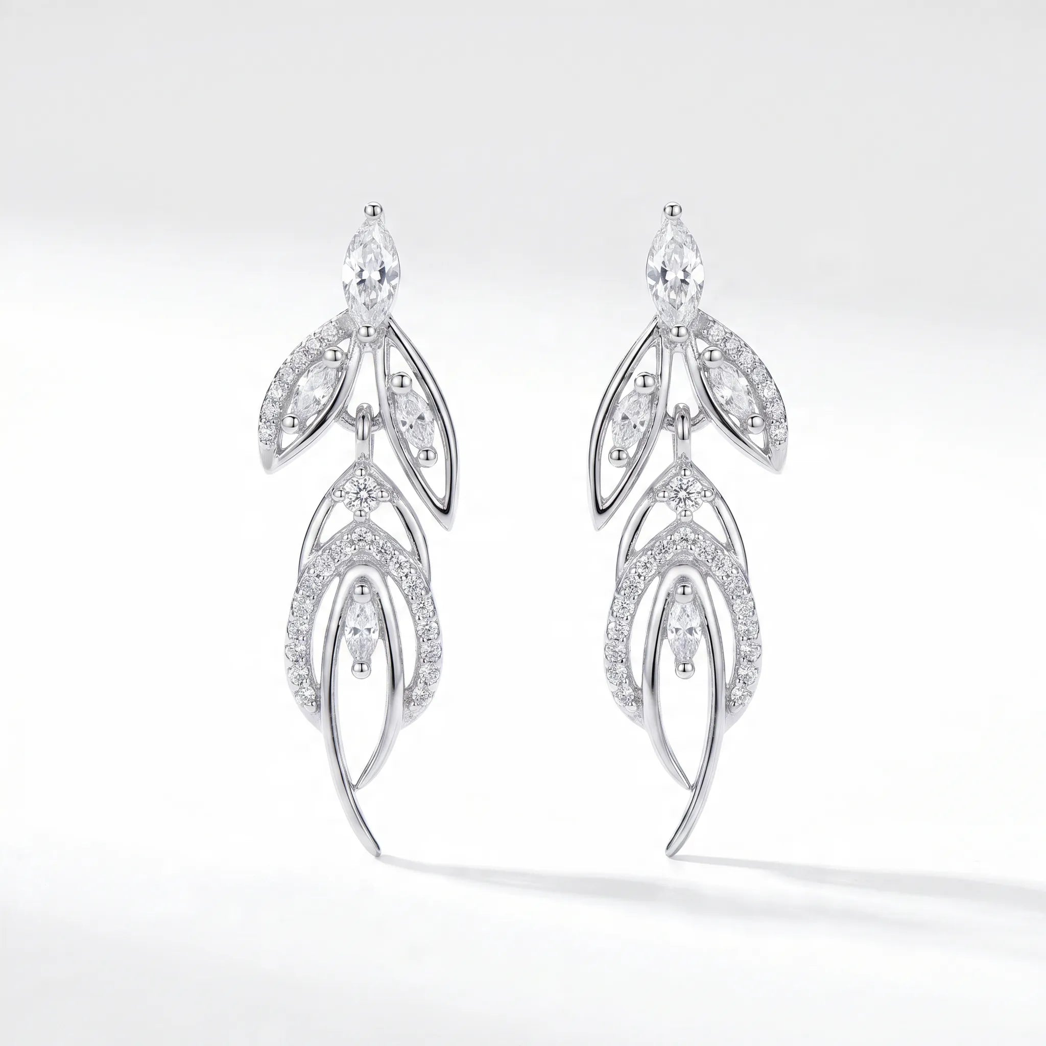 sterling silver drop earrings