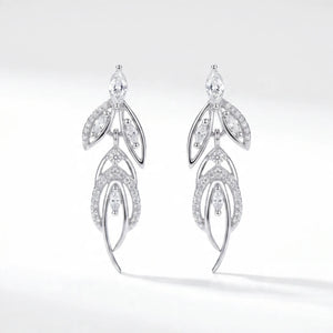 sterling silver drop earrings
