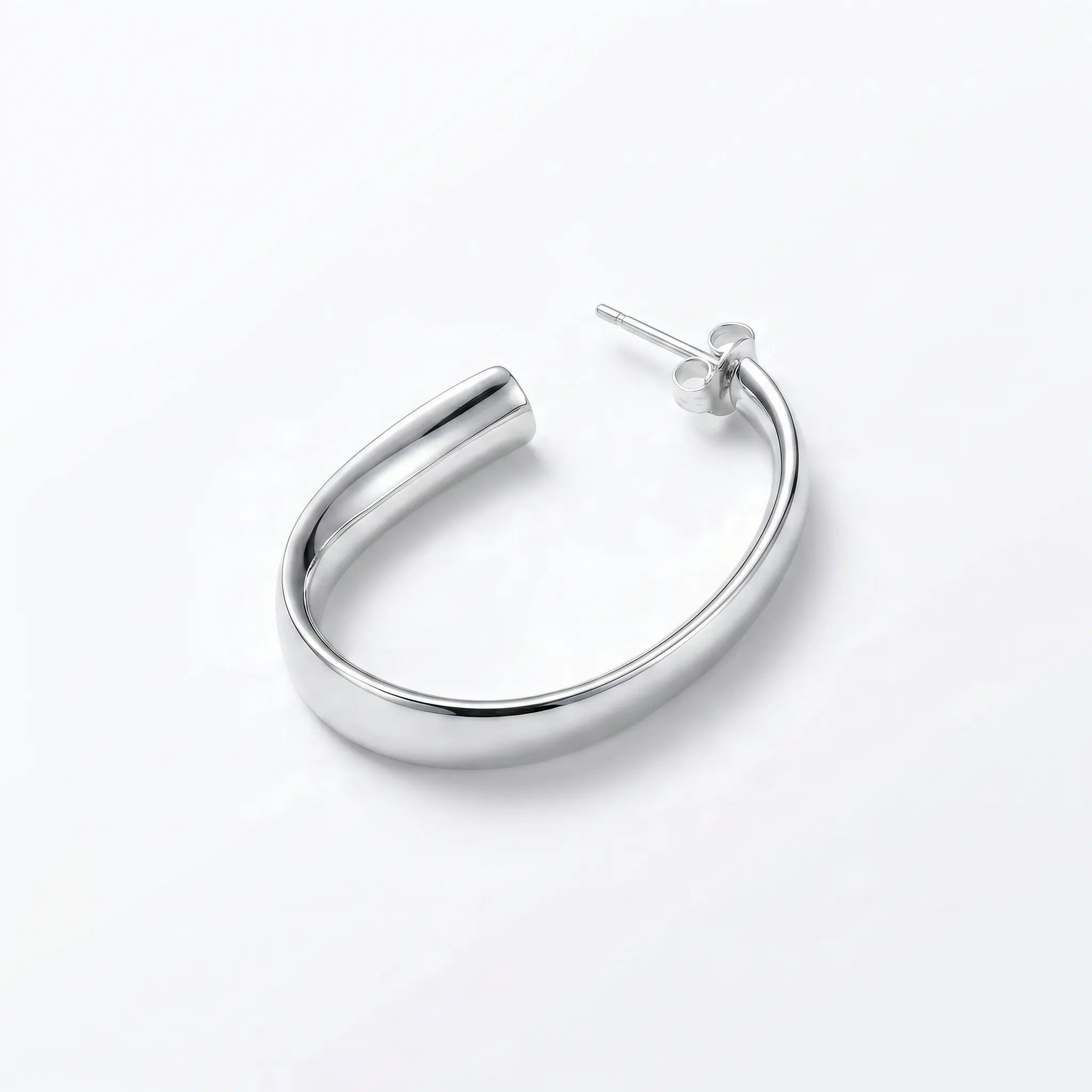 silver hoop earrings for women