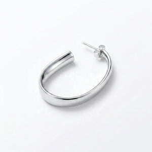 silver hoop earrings for women