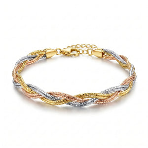 925 Silver Trinity Weave Bracelet