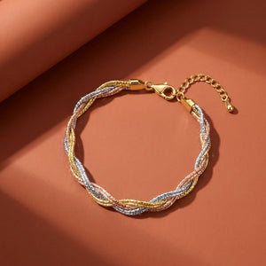 Trinity Weave 925 silver bracelet for women