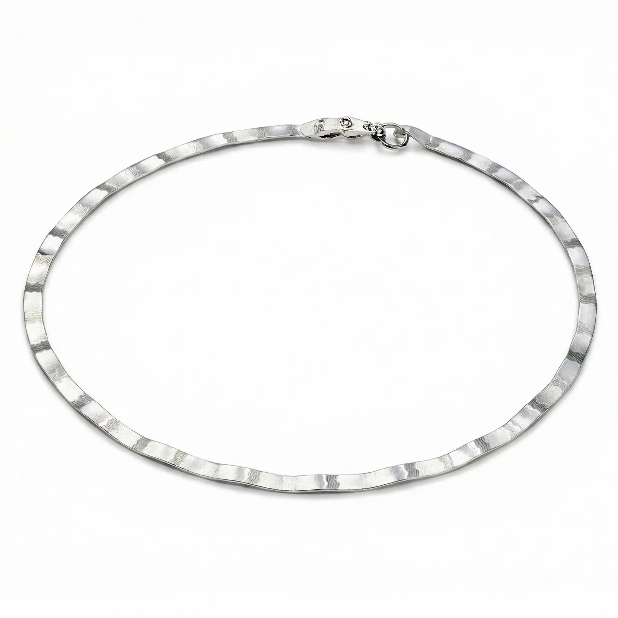 925 Silver Zigline Chain Anklet