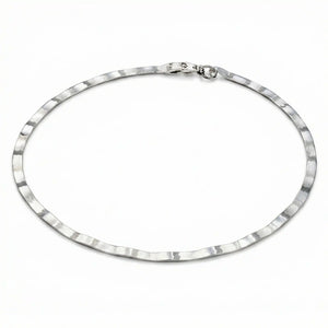 925 Silver Zigline Chain Anklet