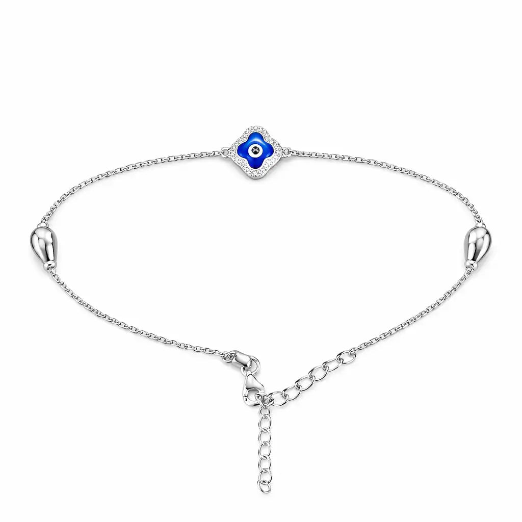 Blue Trio Charm Anklet for women