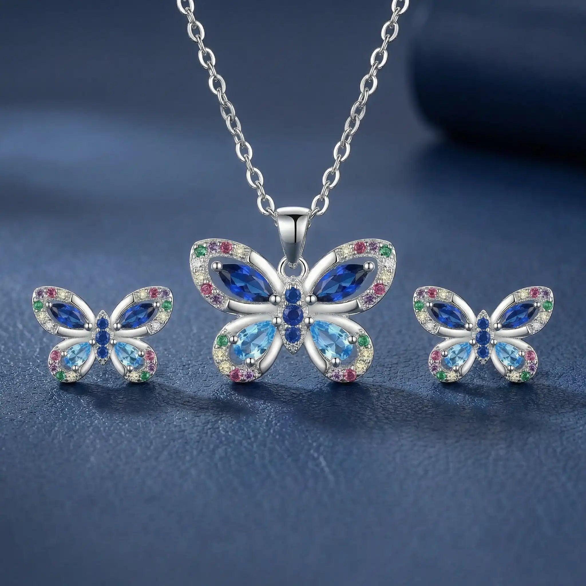 Butterfly Pendant Set
