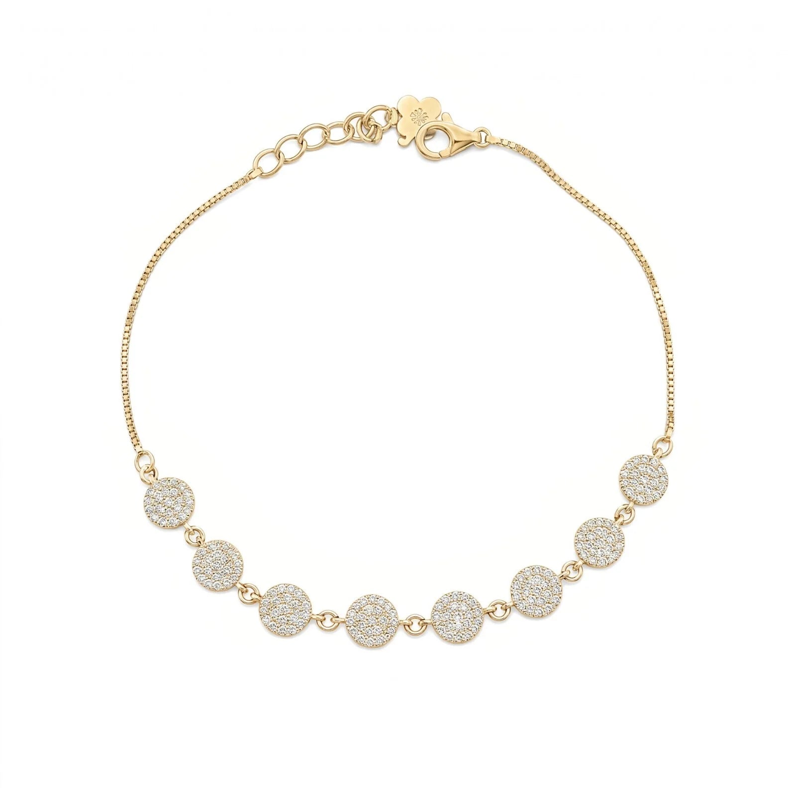 Gold Plated Floral Radiance Bracelet
