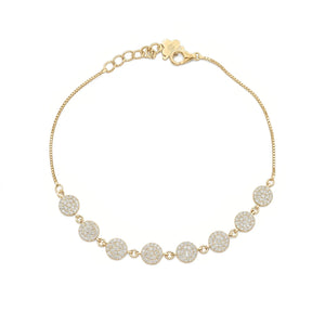 Gold Plated Floral Radiance Bracelet