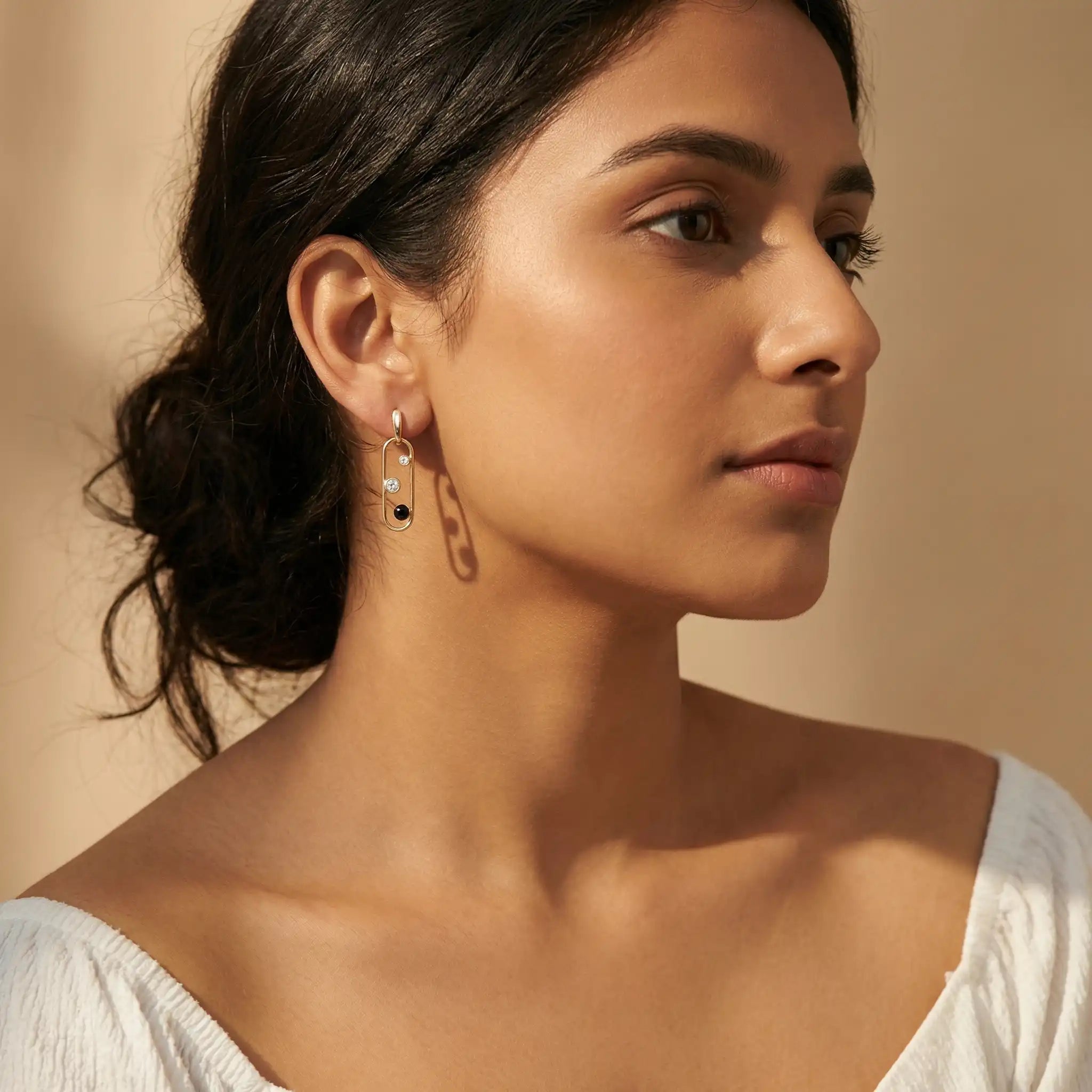 Luma Drop Silver Earrings for Women