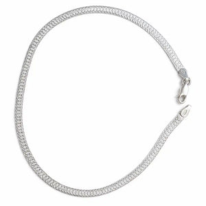 Ripple 925 Sterling Silver Chain Anklet for Women