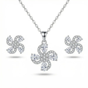 Serena Petal 925 Sterling Silver Pendant Set for Women