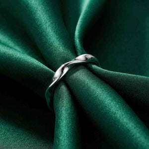 925 Silver Wave Ring Creative