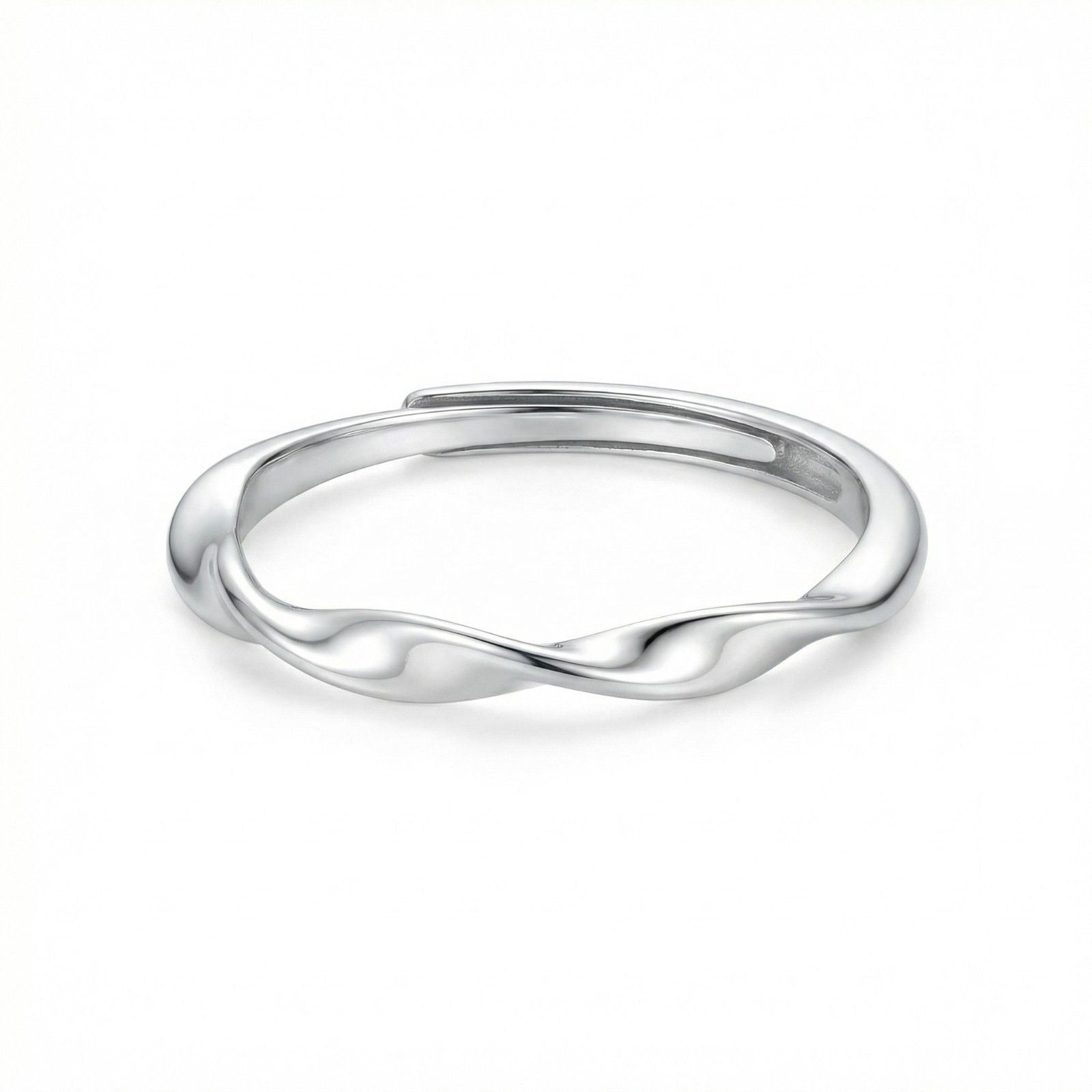 925 Sterling Silver Wave Ring for women