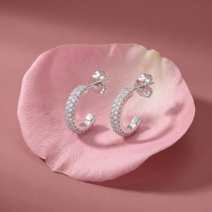 sterling silver hoop earrings