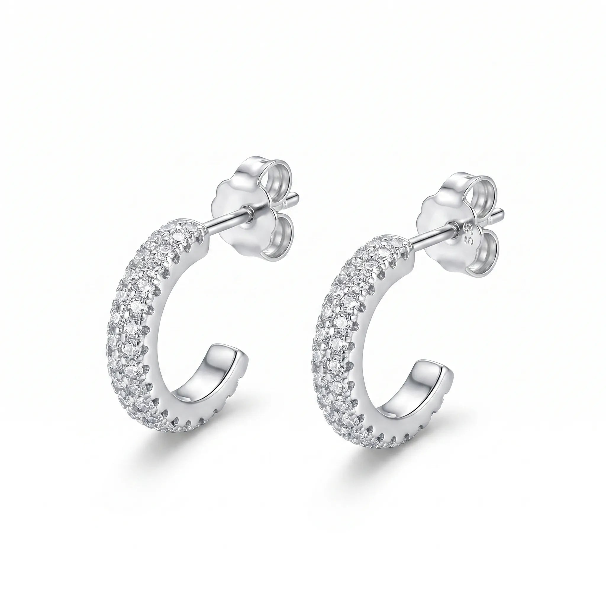 925 silver hoop earrings