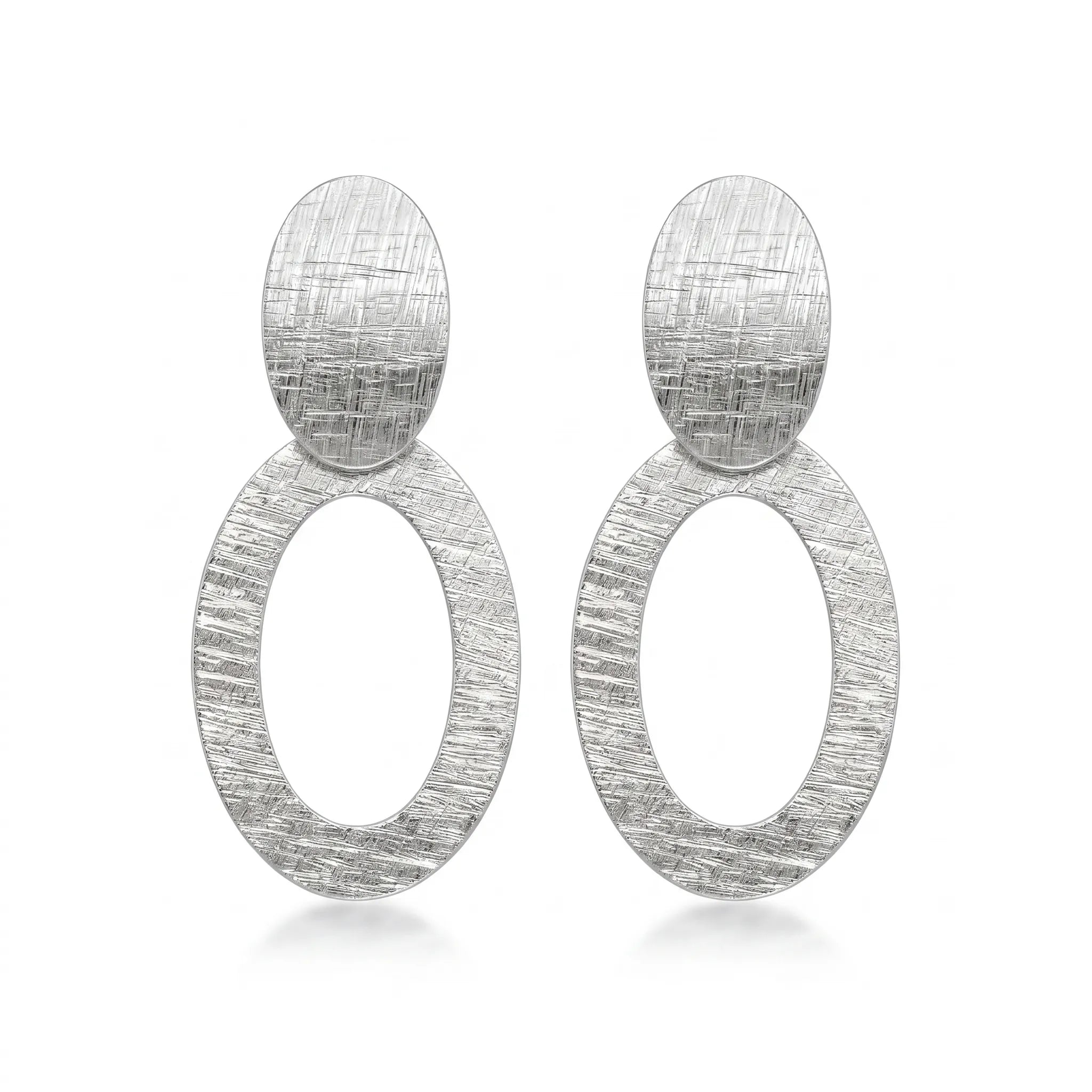 silver hanging earrings