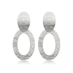 silver hanging earrings