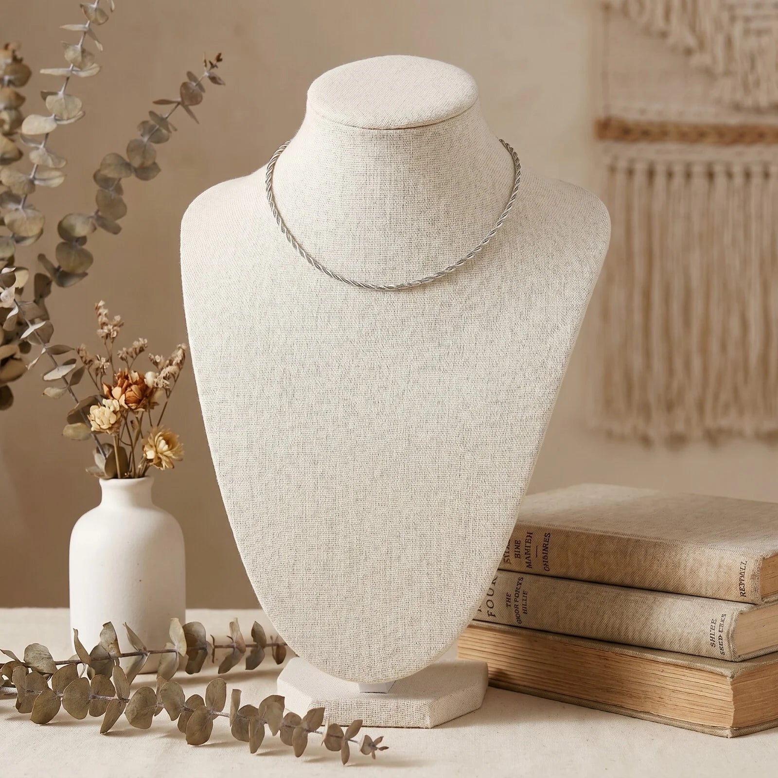 925 Silver Twisted Harmony Choker Necklace