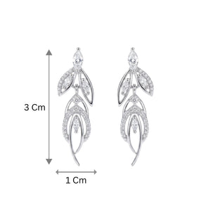 Silver_Falling_Dew_Drop_Earrings_Size