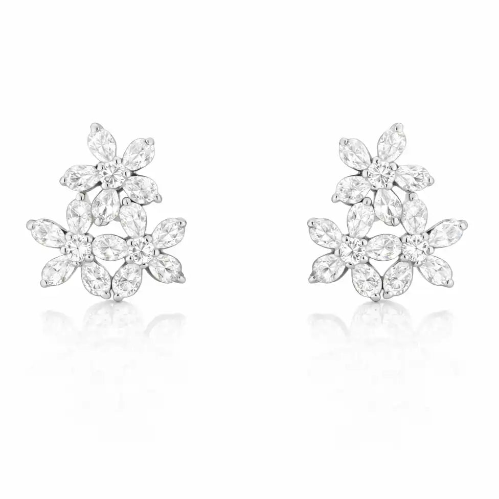 Sylva Spark 925 Sterling Silver Stud Earrings for Women