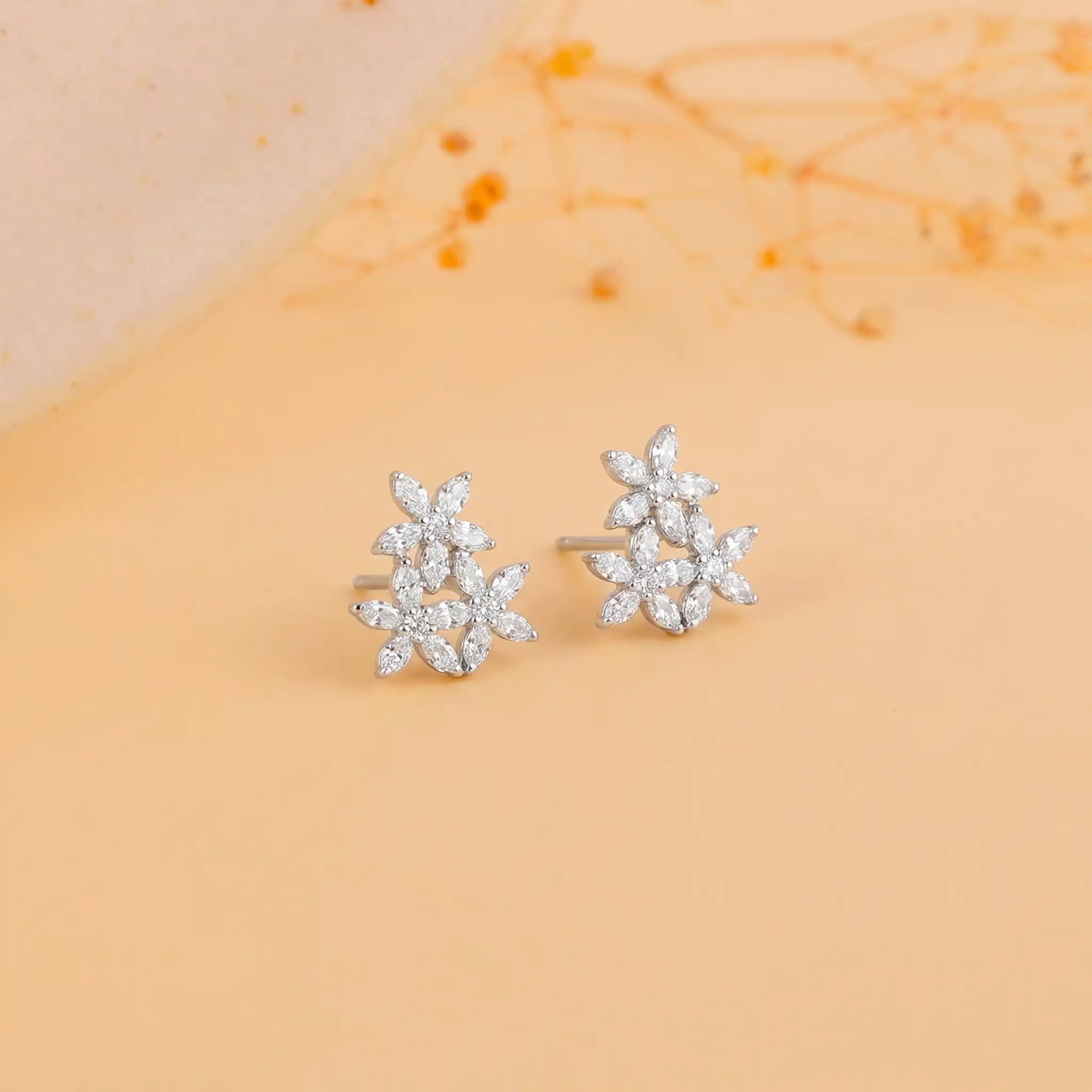 Sylva Spark 925 Sterling Silver Stud Earrings for Women