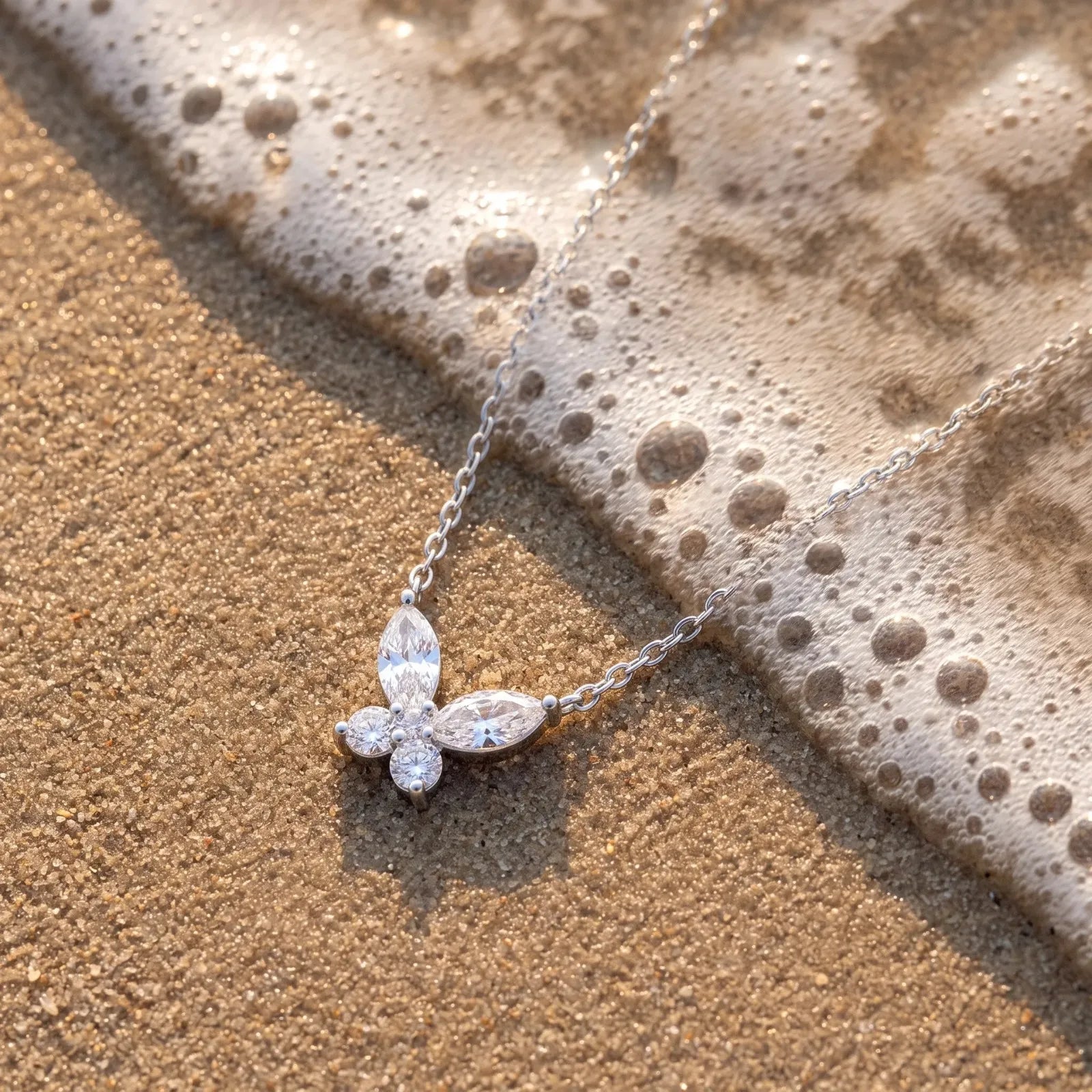 925 Silver Butterfly Pendant Necklace