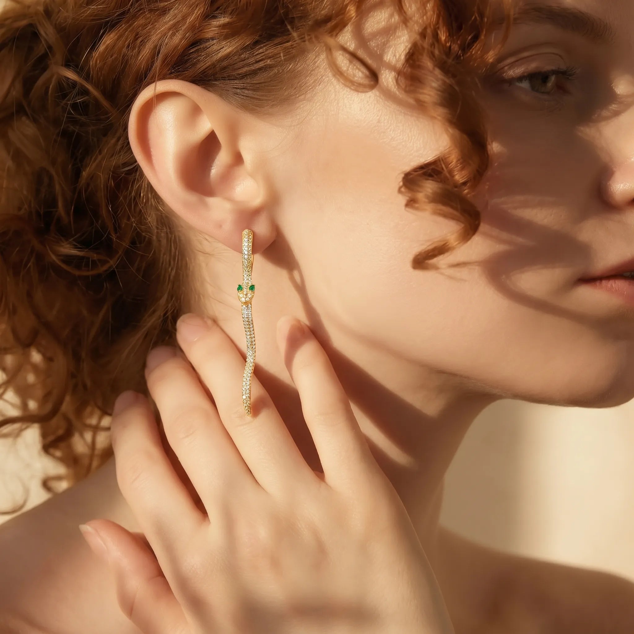 Snake Drop Earrings