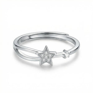 Lumina Star 925 Sterling Silver Ring Front View