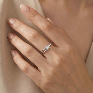 Lumina Star 925 Sterling Silver Ring on Hand