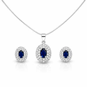 silver pendant set for women
